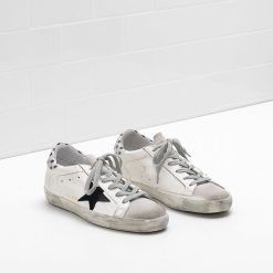 Superstar Sneakers G32WS590.D89 Upper in calf leather Star and details are in Suede Glitter heel-3018