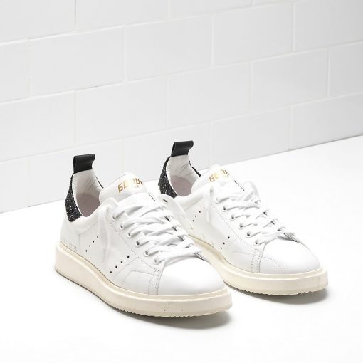 STARTER Sneakers G30WS631.D5 Upper in natural calf leather Glittery heel tab in a contrasting colour-2979