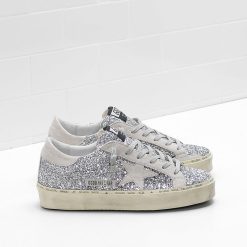 Hi Star Sneakers G34WS945.B1 Silver Glitter & Ice Star in Leather -0