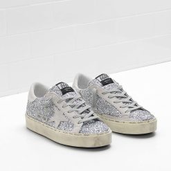 Hi Star Sneakers G34WS945.B1 Silver Glitter & Ice Star in Leather -3041