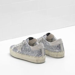 Hi Star Sneakers G34WS945.B1 Silver Glitter & Ice Star in Leather -3039