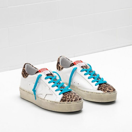 Deluxe Brand Hi Star Sneakers In G34WS945.E5 Calf Leather With Leopard Star-3033