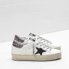 Hi Star Sneakers G34WS945.E7 White Leather & Black Glitter Star in Leather -0