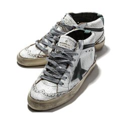 Deluxe Brand Mid Star High Sneakers White Black Green BJK}H)r Star Couples -3053