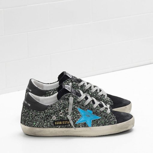 Glitter Superstar Sneakers G34WS590 M90 Galaxi Glitter Turquoise-0