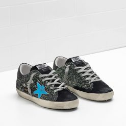 Glitter Superstar Sneakers G34WS590 M90 Galaxi Glitter Turquoise-3099