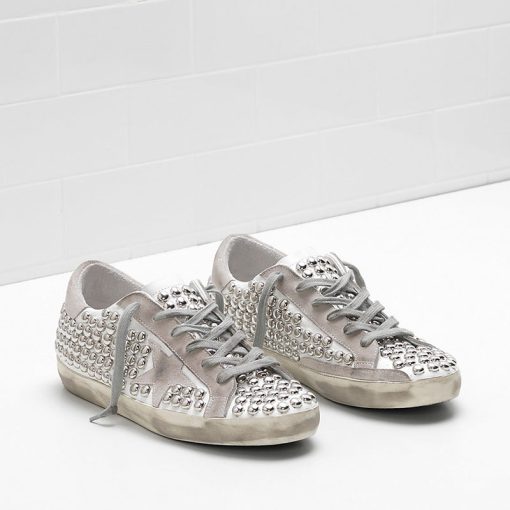 Superstar Sneakers Studded/White Women GCOWS590.F8-3122