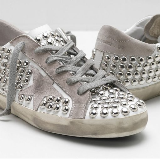 Superstar Sneakers Studded/White Women GCOWS590.F8-3124