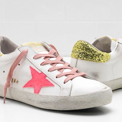 Superstar G34WS590.N92 Upper in calf leather Suede star Glitter coated heel-3200