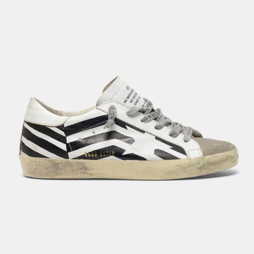 Sneakers Super-Star GCOWS590.K1 in pelle con stampa flag-0