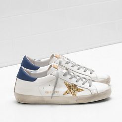 Superstar G34WS590.N84 Upper in calf leather Glitter coated star Leather heel tab in a contrasting-0