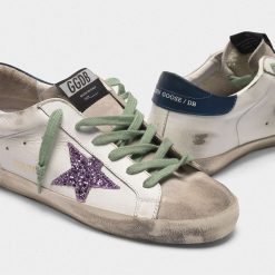 Superstar Sneakers G35WS590.O74 In Leather With Glittery Star-3337