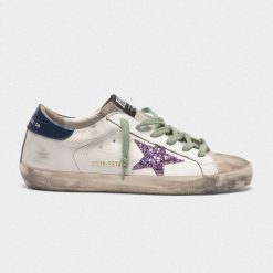 Superstar Sneakers G35WS590.O74 In Leather With Glittery Star-0