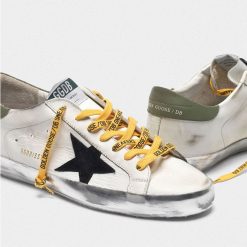 Superstar Sneakers G35MS590.Q77 In Leather With Silver Sparkle-3385