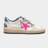 Sneakers Ball Star G35WS592.A20 con stella fuxia e talloncino azzurro-0