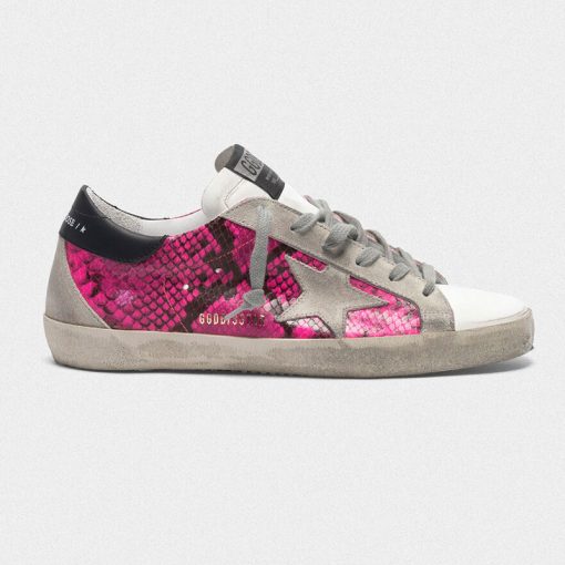 Sneakers Superstar G36WS590.T17 in pelle fuxia pitonata-0