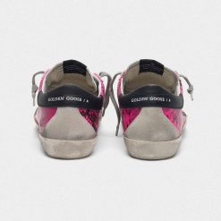 Sneakers Superstar G36WS590.T17 in pelle fuxia pitonata-3505