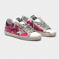 Sneakers Superstar G36WS590.T17 in pelle fuxia pitonata-3507