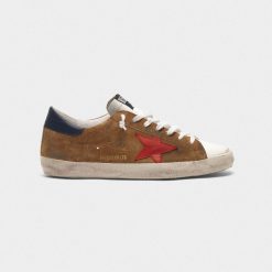 Sneakers Superstar F35MS590.S34 in suede con stella rossa-0