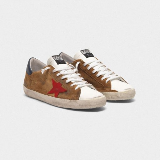 Sneakers Superstar F35MS590.S34 in suede con stella rossa-3770