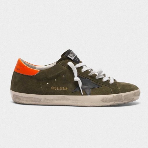 Sneakers Superstar G35MS590.Q69 in suede con talloncino arancio-0