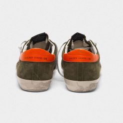 Sneakers Superstar G35MS590.Q69 in suede con talloncino arancio-3748