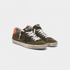 Sneakers Superstar G35MS590.Q69 in suede con talloncino arancio-3751