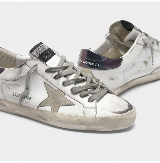 Sneakers Superstar G36MS590.U43 con talloncino viola metallizzato-3780