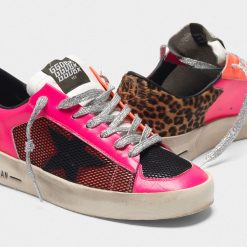 Sneakers Stardan G35WS959.D8 fluo patchwork con talloncino leopardato-3884