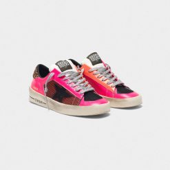 Sneakers Stardan G35WS959.D8 fluo patchwork con talloncino leopardato-3885