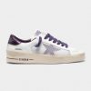 Sneakers Stardan G35WS959.C3 con stella e talloncino viola metallizzato-0