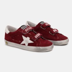 Sneakers Old School Kids G35KS321.H9 in suede con stella bianca-4746