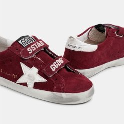 Sneakers Old School Kids G35KS321.H9 in suede con stella bianca-4743