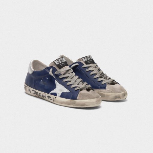 Sneakers Superstar G35MS590.Q8805 in pelle con messaggio sul foxing-3828