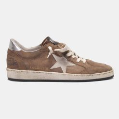 Sneakers Ball Star G35MS592.A11 in suede con stella a contrasto e talloncino metal-0