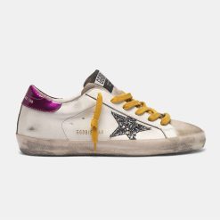 Sneakers Super-Star G35WS590.O76 in pelle con stella in glitter-0