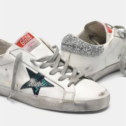 Sneakers Super-Star G35WS590.O86 con stella stampa serpente e talloncino glitter-4041