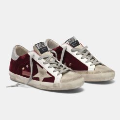 Sneakers Super-Star G35WS590.O94 in velluto con talloncino in glitter-4113