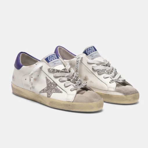 Sneakers Super-Star G35WS590.Q95 in pelle con stella in glitter-4057