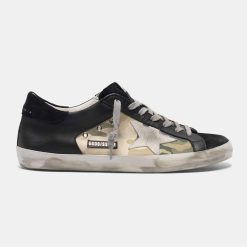 Sneakers Super-Star G36MS590.U28 nere in pelle e canvas camouflage-0