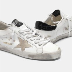 Sneakers Super-Star G36MS590.U37 bianche con talloncino nero stampa cocco-4272