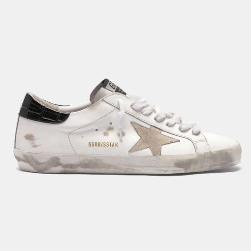 Sneakers Super-Star G36MS590.U37 bianche con talloncino nero stampa cocco-0