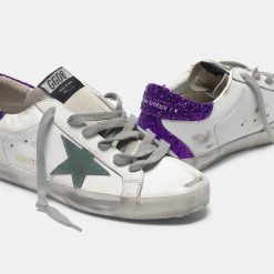 Sneakers Super-Star G36WS590.S98 bianche con retro viola glitter-4008