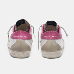 Sneakers Super-Star G36WS590.T21 bianche con talloncino fuxia stampa lucertolina-4123