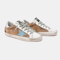 Sneakers Super- Star G36WS590.T3302 in pelle lucertolina e stella glitter-4232