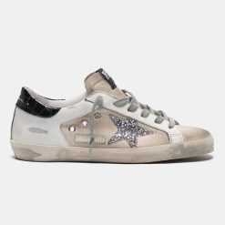 Sneakers Super-Star G36WS590.T37 in canvas e pelle con stella glitter-0