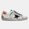 Sneakers Superstar G36WS590.V40 bianche con stella nera e lacci leopardati-0