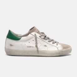 Sneakers Super-Star GCOWS590.C1 in pelle e suede con stella traforata-0