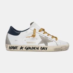 Sneakers Super-Star GWF00102.F001291.10270 con scritta a mano Have a Golden Day-0