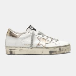 Sneakers Hi-Star G35WS945.H3 bianche e dorate con foxing sparkle-0